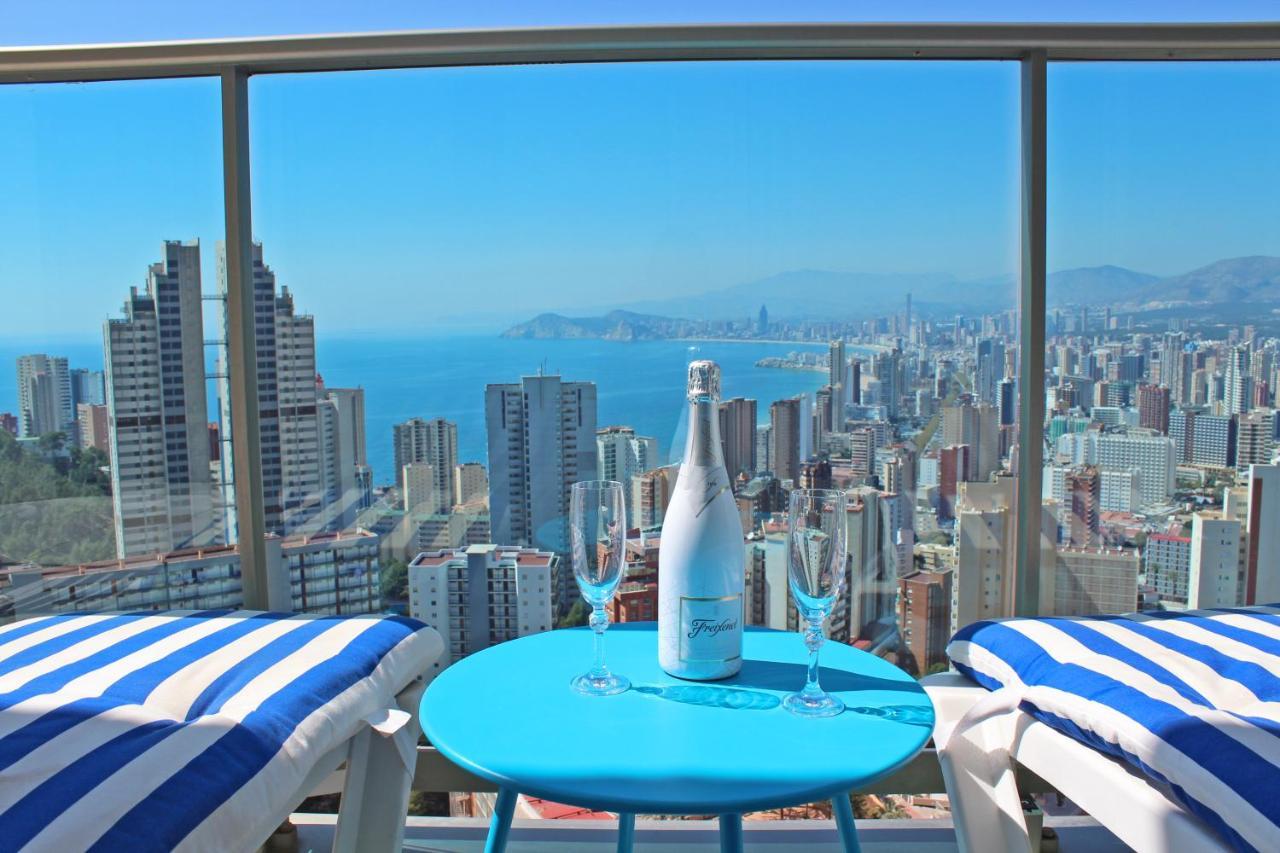 Skyline 20 Apartamento De Lujo Con Terraza Privada Y Vistas Al Mar Benidorm Bagian luar foto