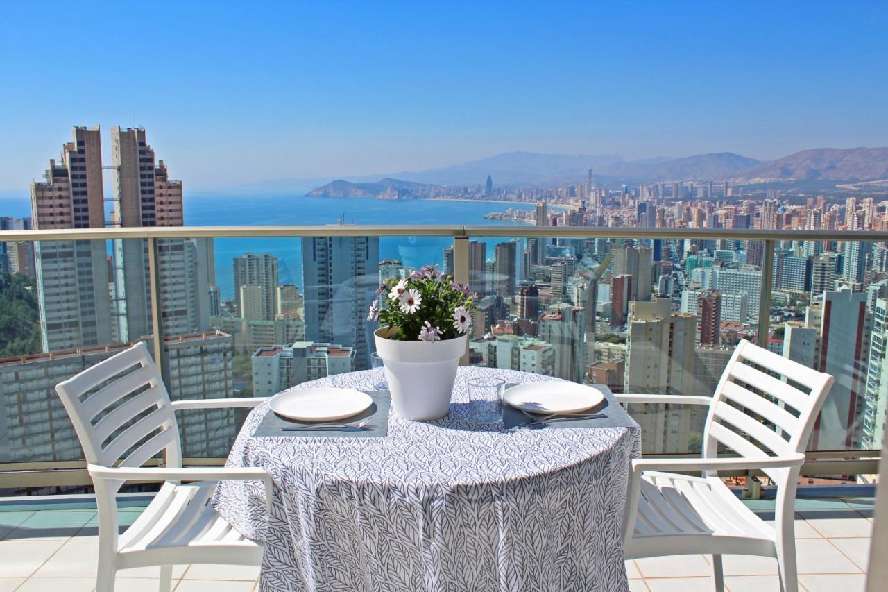 Skyline 20 Apartamento De Lujo Con Terraza Privada Y Vistas Al Mar Benidorm Bagian luar foto