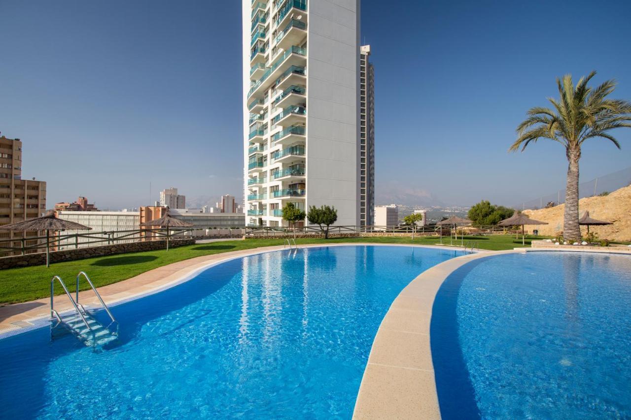 Skyline 20 Apartamento De Lujo Con Terraza Privada Y Vistas Al Mar Benidorm Bagian luar foto