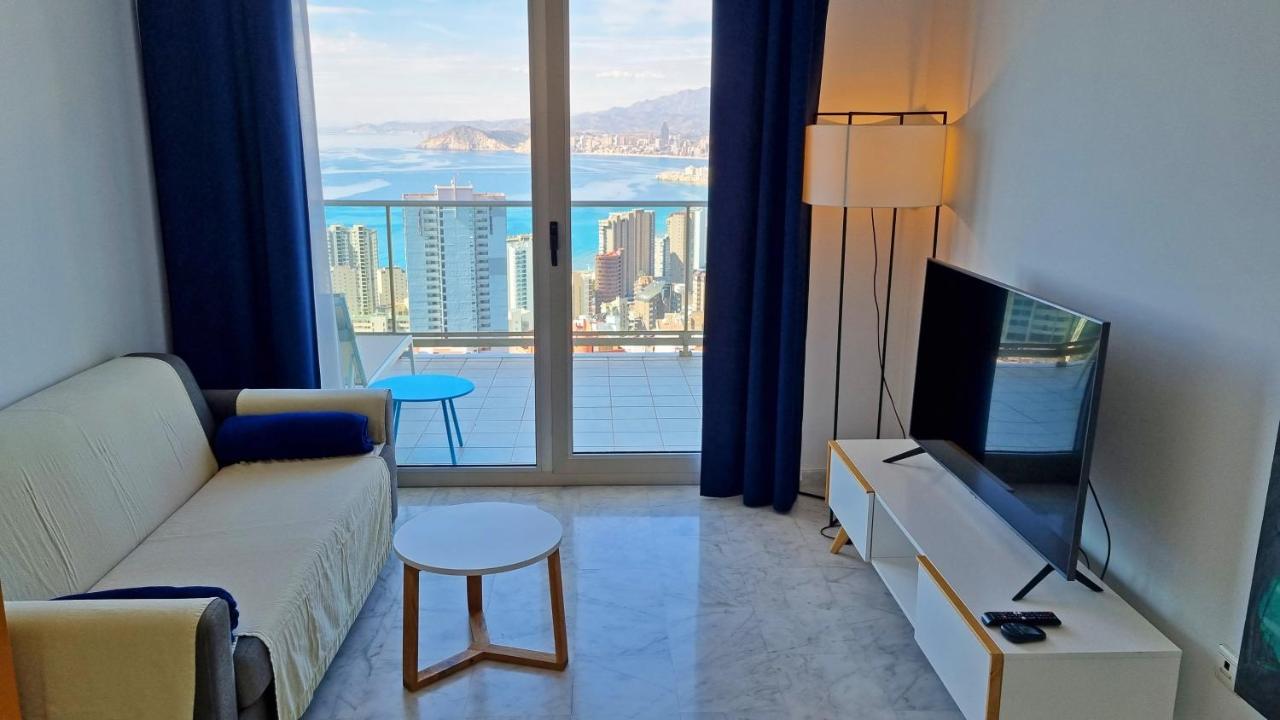 Skyline 20 Apartamento De Lujo Con Terraza Privada Y Vistas Al Mar Benidorm Bagian luar foto